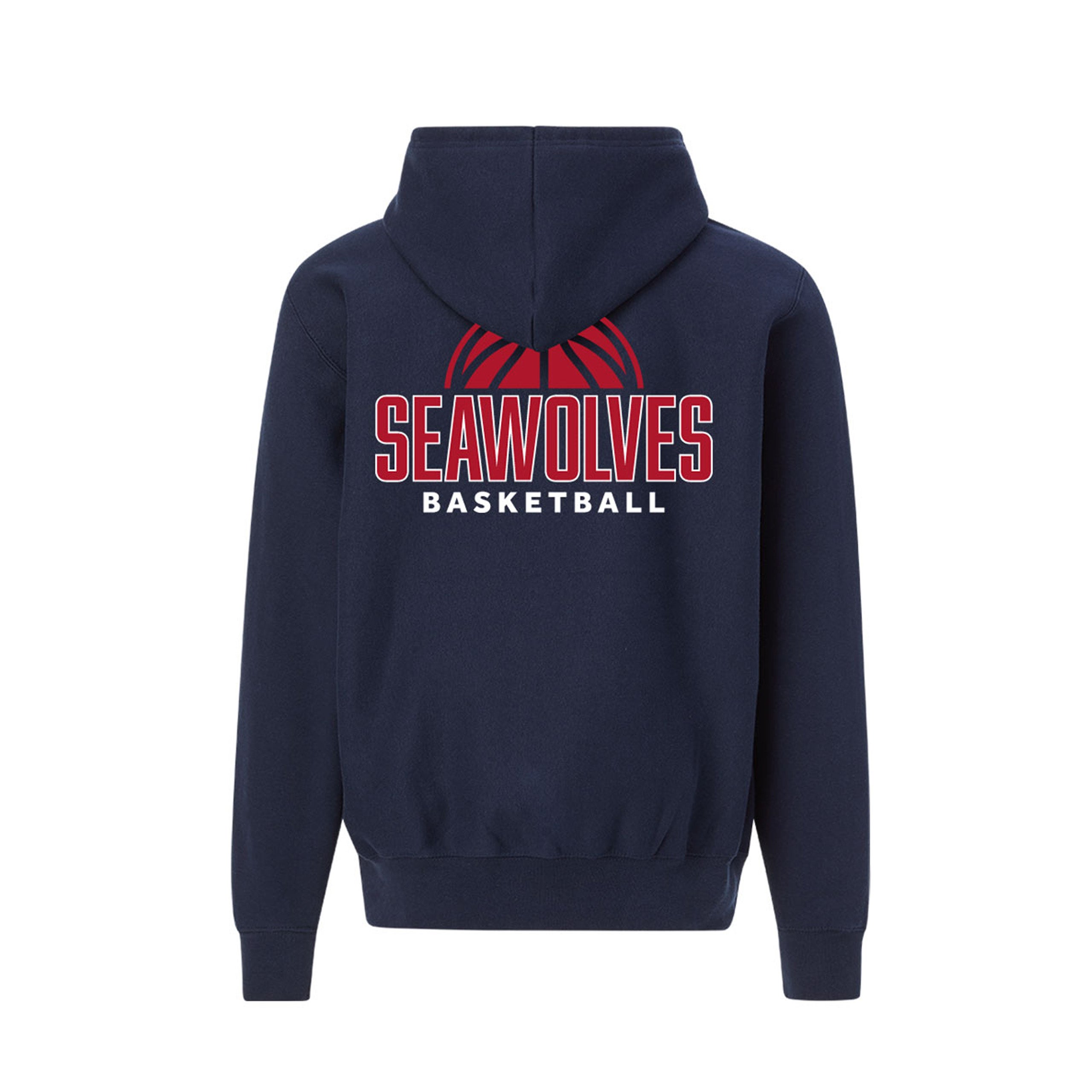 Stony Brook Seawolves Heavyweight Basketball Hoodie (Navy) | SBU